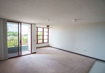 Open-concept floor plan